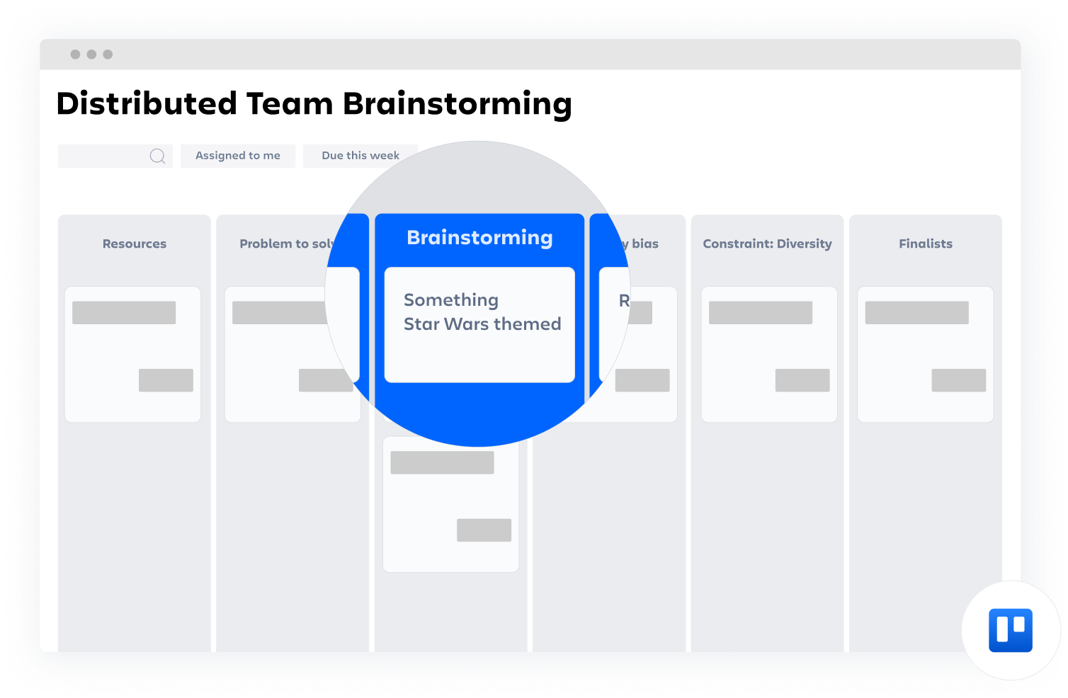 Modèle Confluence « Brainstorming dans les équipes distribuées »